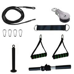 DIY Pulley Cable Gym Equipment – Portable Home Strength Training System