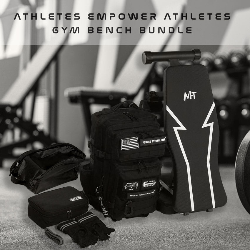 Athletes Empower Athletes Gym Bench Bundle – Adjustable Bench & Adventure Gear Set