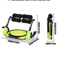 Foldable Ab Trainer Sit-Up Bench – Compact Core Workout Machine for Home