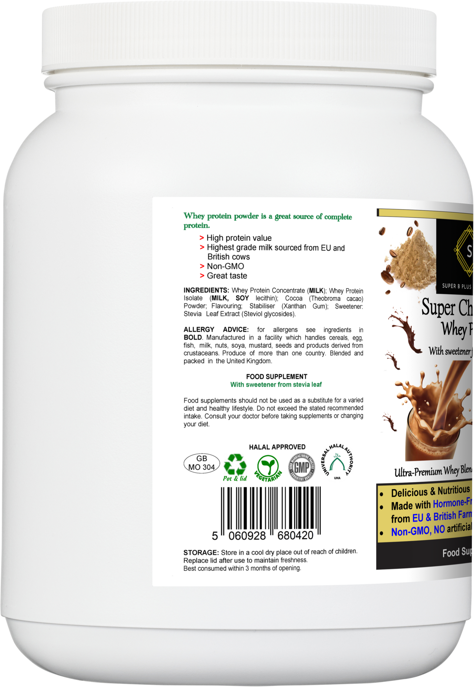 Super Chocolatey Whey Protein – 600g