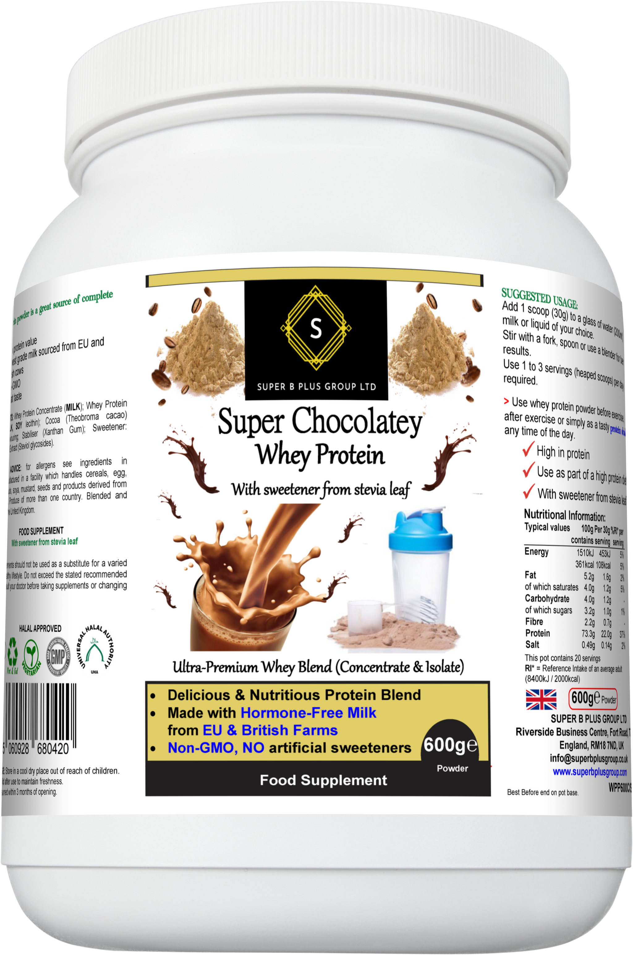 Super Chocolatey Whey Protein – 600g