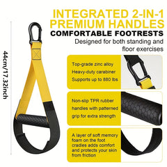 Portable Suspension Resistance Training Kit – Full Body Workout Straps with Bands & Door Anchor