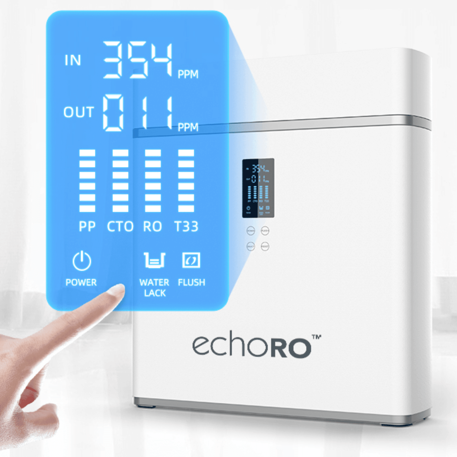 Echo Reverse Osmosis Tankless Water Filtration System for Clean Drinking Water