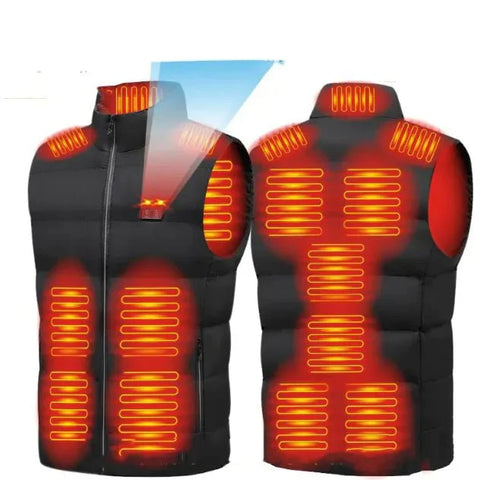 Heated Vest for Men and Women, 15-Zone USB Warmth