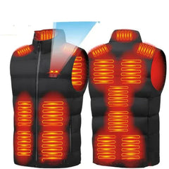 Heated Vest for Men and Women, 15-Zone USB Warmth