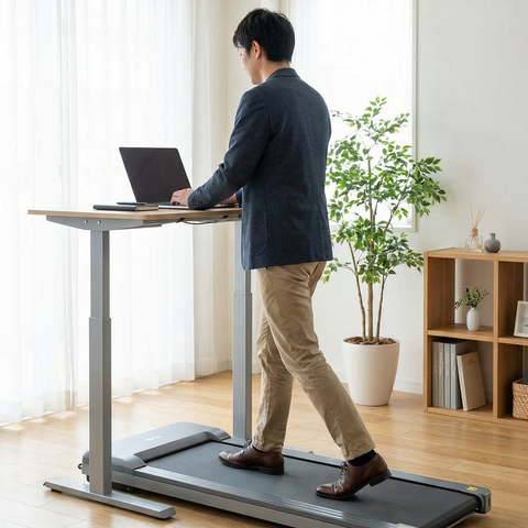 Under-Desk Treadmill - Walk & Jog While You Work  Quiet Motor, Compact Design