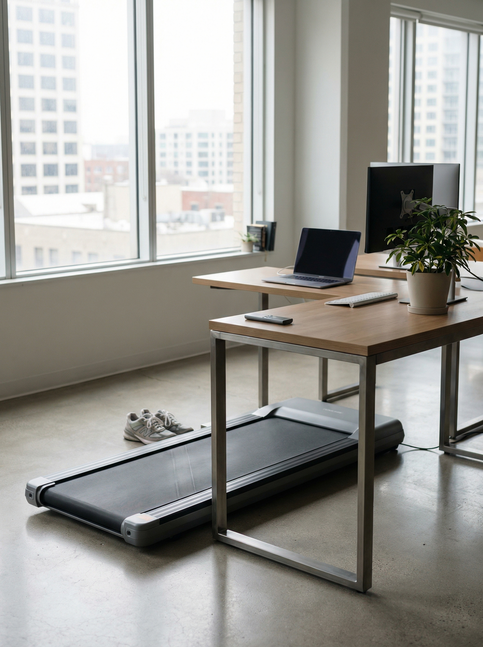 Under-Desk Treadmill - Walk & Jog While You Work  Quiet Motor, Compact Design