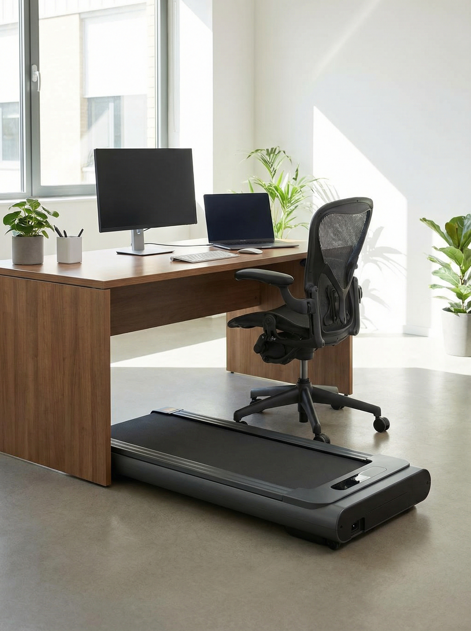 Under-Desk Treadmill - Walk & Jog While You Work  Quiet Motor, Compact Design