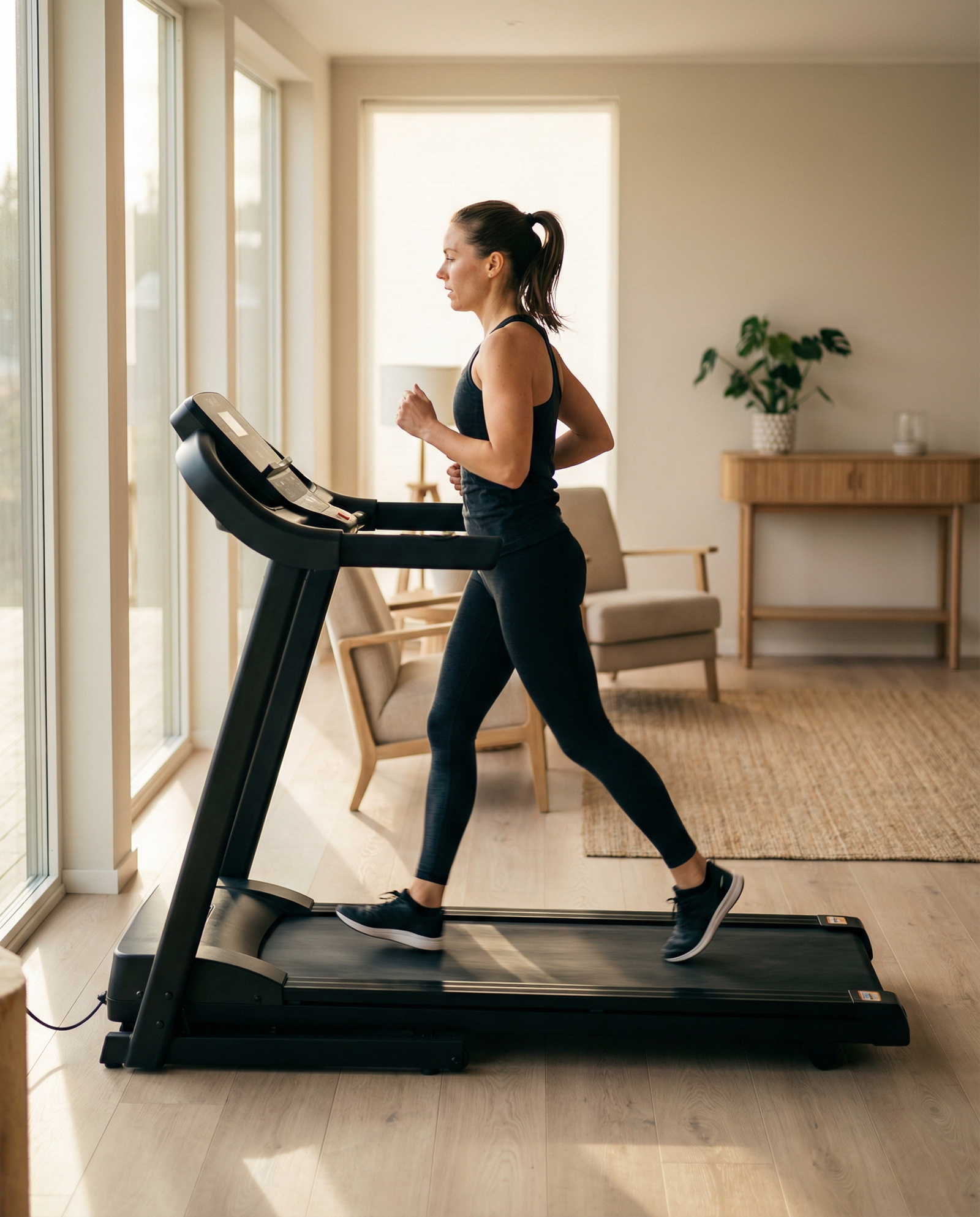 Electric Folding Treadmill – 18KM/H Home Gym Running Machine with Speakers