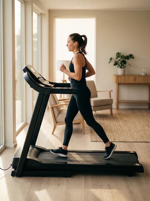 Electric Folding Treadmill – 18KM/H Home Gym Running Machine with Speakers