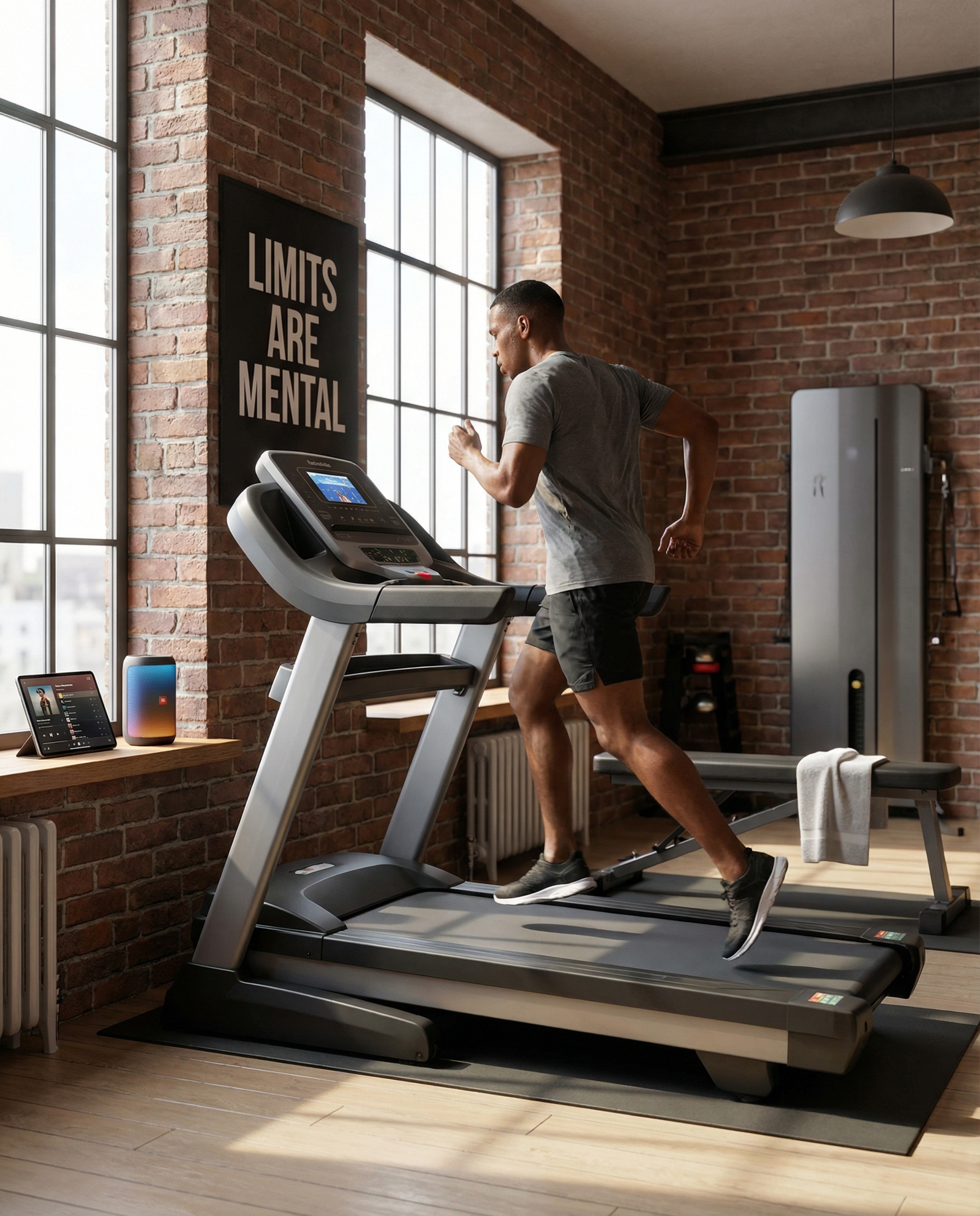 4.75HP Smart Folding Treadmill with App Control & Auto Incline Home Running Machine