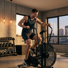 Indoor Cycling Fan Bike – Full-Body Air Resistance Exercise Bike for Home Gym