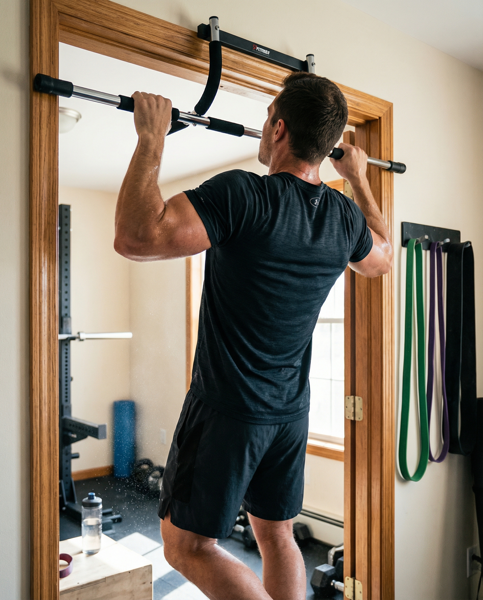 Doorway Pull‑Up Bar – Home Upper Body Strength Trainer