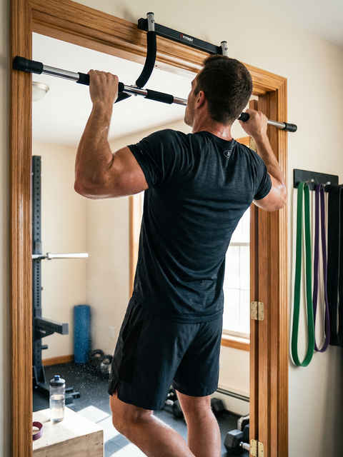 Doorway Pull‑Up Bar – Home Upper Body Strength Trainer