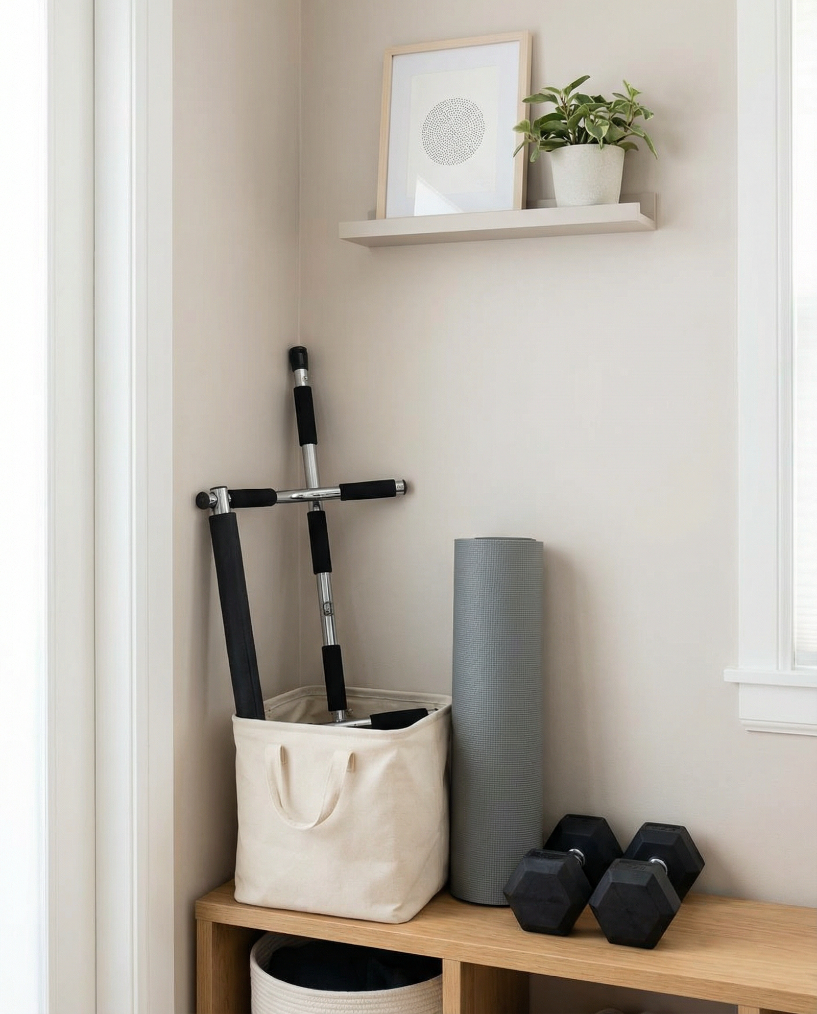 Doorway Pull‑Up Bar – Home Upper Body Strength Trainer