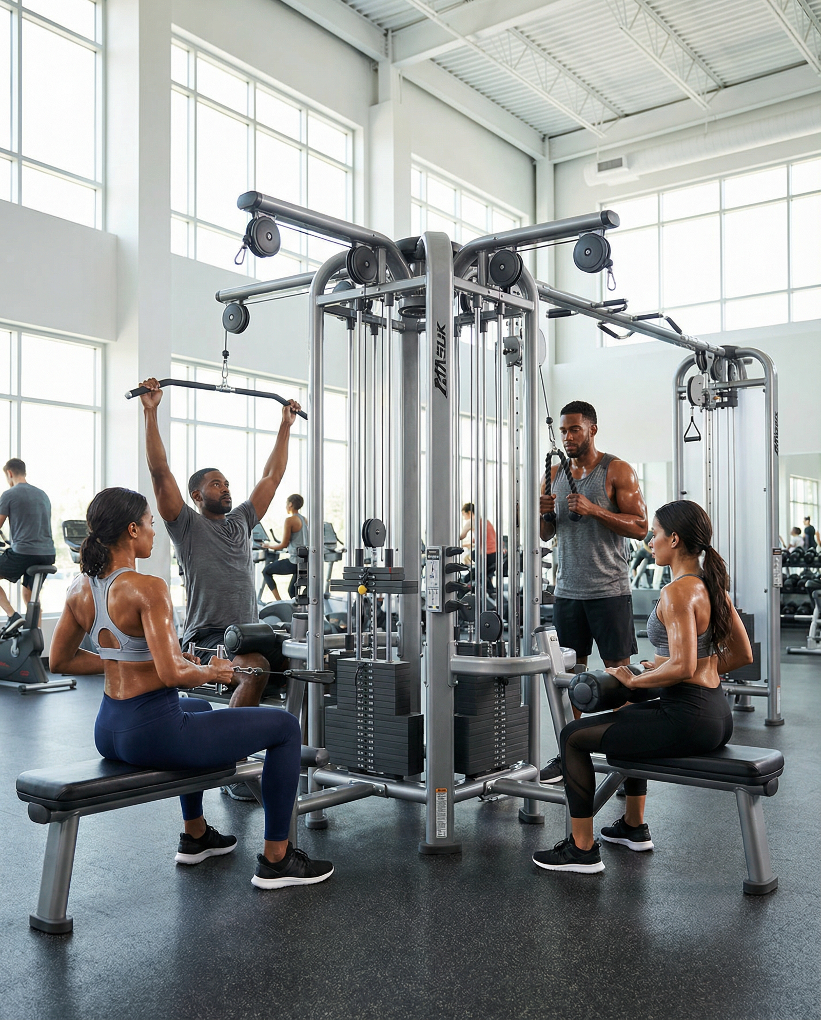 Body‑Solid Pro ClubLine S1000 Four‑Stack Gym – Commercial Multi‑Station Strength System