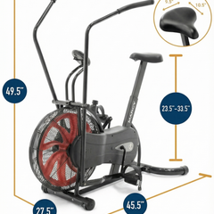Indoor Cycling Fan Bike – Full-Body Air Resistance Exercise Bike for Home Gym