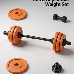 4-in-1 Adjustable Dumbbell Set – Barbell, Kettlebell, Push-Up Stand & Home Strength Training Kit