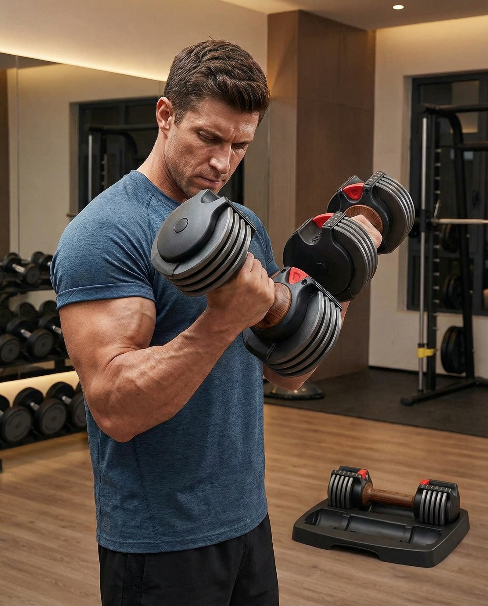 Adjustable Dumbbell Set for Home Fitness Equipment