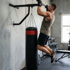 2-in-1 Heavy-Duty Punching Bag Bracket & Chin-Up Station