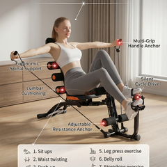 6-in-1 Ultimate Core & Full-Body Home Gym Station