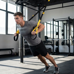 Portable Suspension Resistance Training Kit – Full Body Workout Straps with Bands & Door Anchor