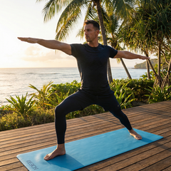 Non-Slip Eco Yoga Mat – Hot Yoga Grip Mat with Natural Rubber Cushion