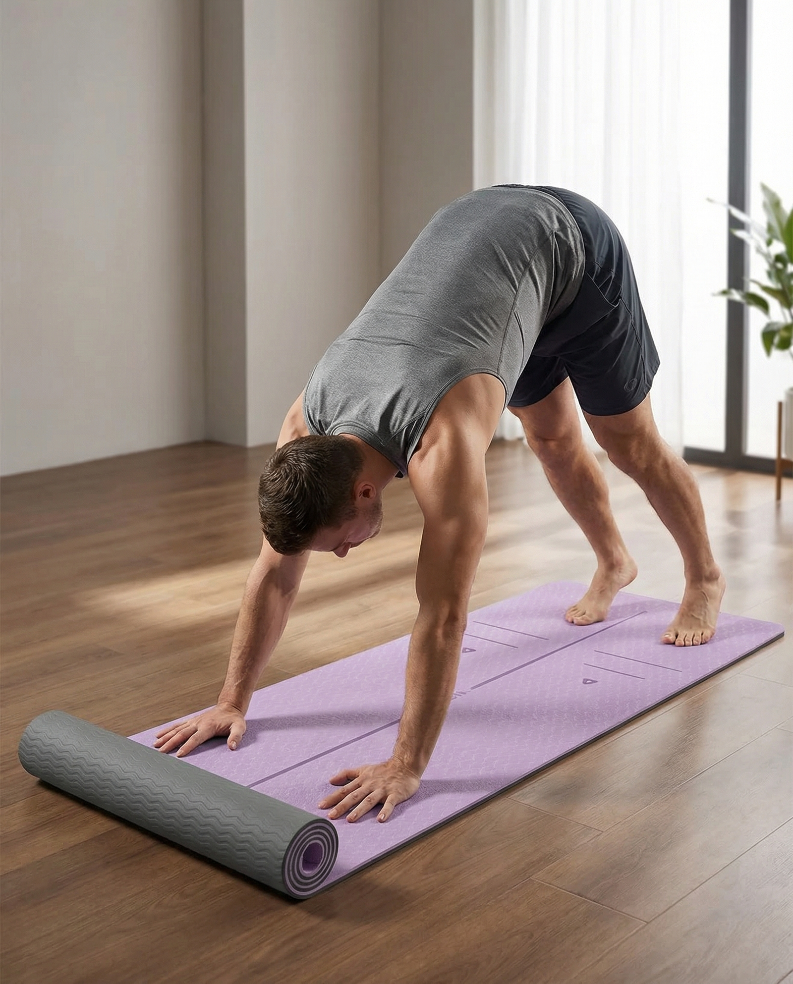 Thickened TPE Yoga Mat for Home Gym
