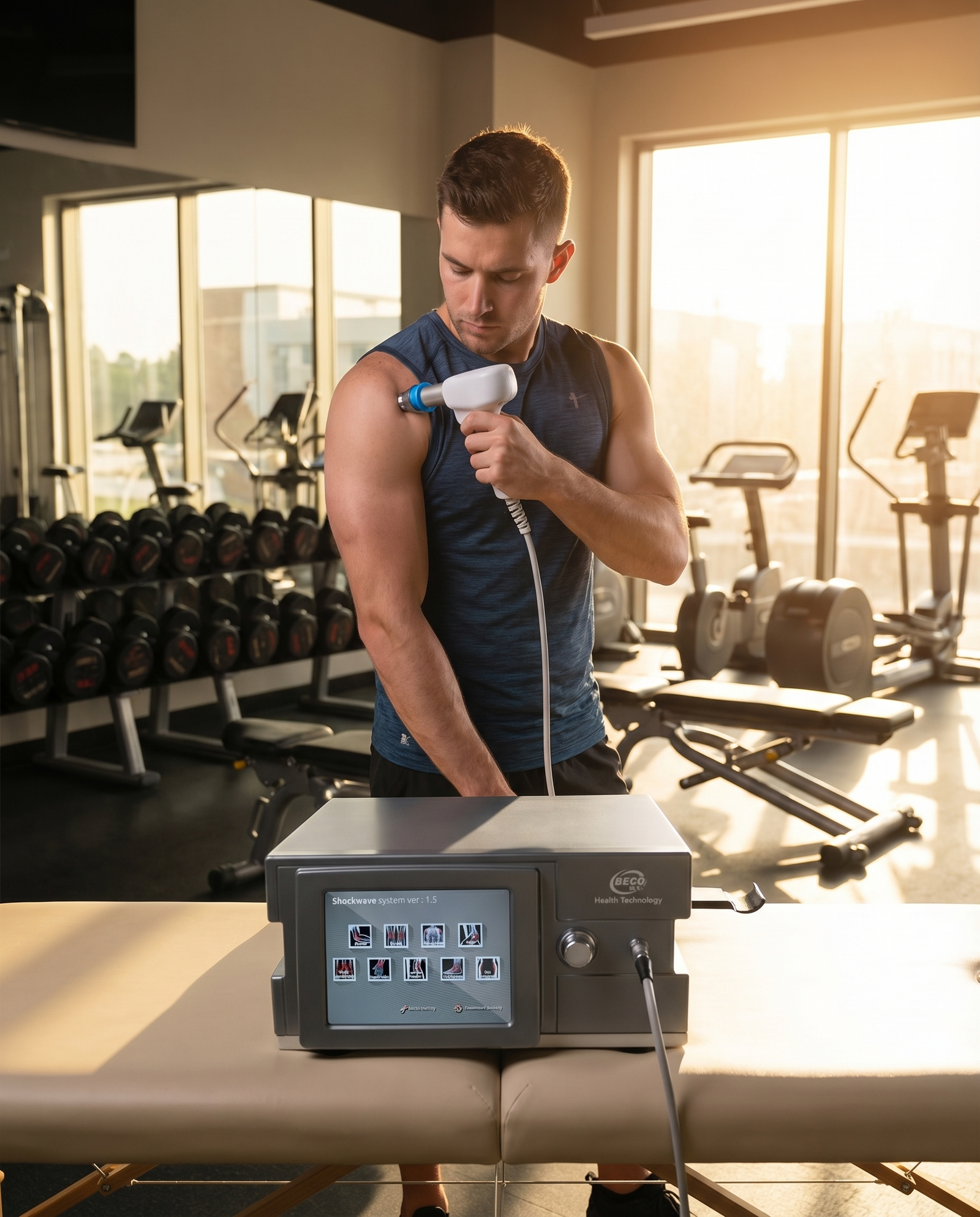 AdvancedPro Kinetic Shockwave Therapy System – Professional Pain Relief & Muscle Recovery Device