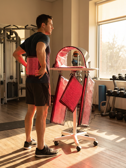 Full Body Red Light Therapy System 12,690 LED's in System. Includes 4 Pads 11" X 27", 2 Pads 11' X 16", 1 Face Dome, 1 Chin Pad