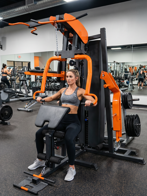 Professional 3-Station Multi Gym Equipment – Multifunctional Full-Body Strength Training System