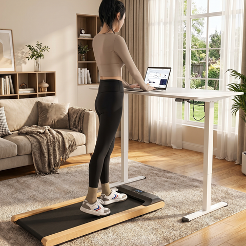 Ultra-Slim Walking Pad Treadmill – 2.25HP Under-Desk Treadmill with App Control