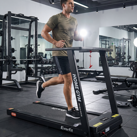 Electric Treadmill – Foldable Home Running Machine with 12 Programs & LCD Display