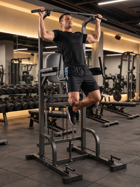 Home Gym Pull-Up Dip Station – Multi-Function Power Tower for Strength Training