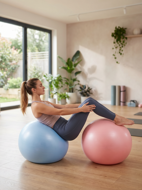 Anti-Burst Stability Exercise Ball for Core Strength & Balance Training