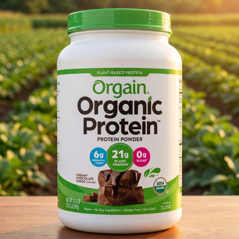 Orgain Organic Plant-Based Protein Powder with 21g Protein & 5g Fiber