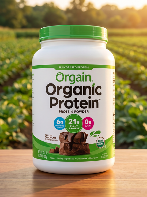 Orgain Organic Plant-Based Protein Powder with 21g Protein & 5g Fiber