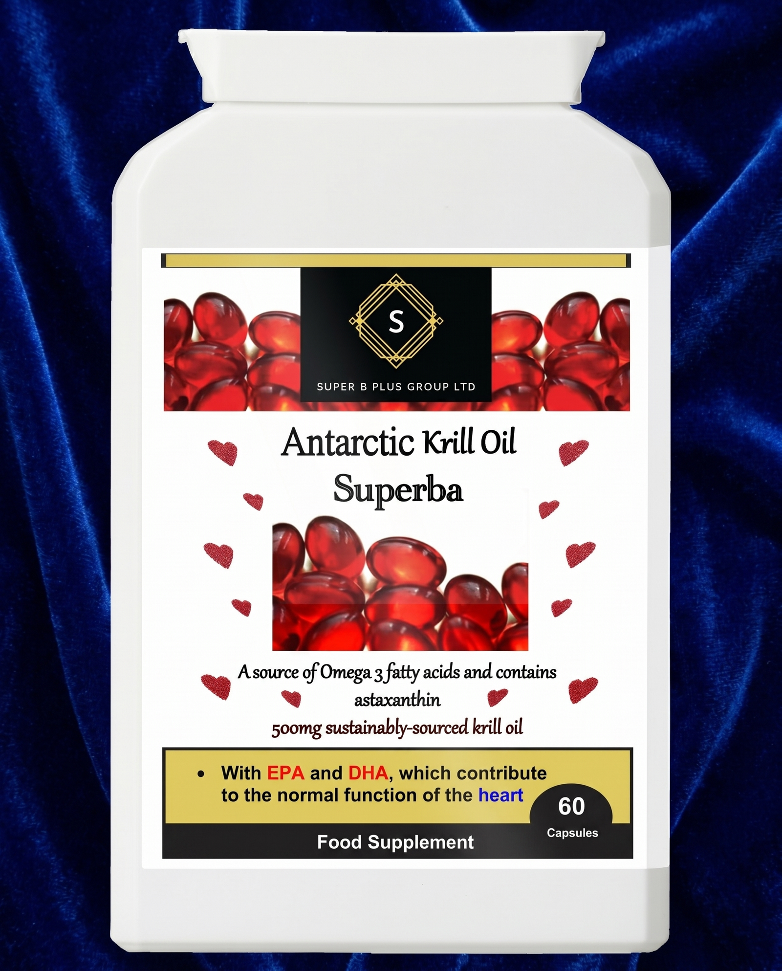 Antarctic Krill Oil Superba – Advanced Omega-3 with Phospholipids &amp; Astaxanthin