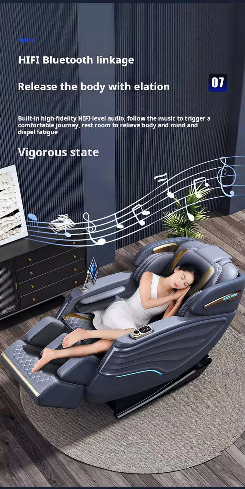 Recovery C79 SL-Track Smart Massage Chair with Health Monitoring, AI Voice & Full Body Airbag System
