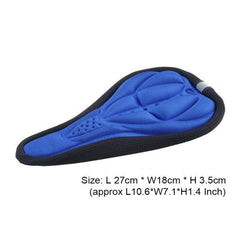 Comfortable Mountain Bike 3D Saddle Cover Thick Breathable Ultra Soft Bicycle Saddles Silicone Sponge Bike Seat Cushion Bicycle Exercise Bike Seat Pad Comfort Road Bicycle Seat Covers Spin Bike Cycling Seat Cushions Indoor Outdoor Saddle For Men