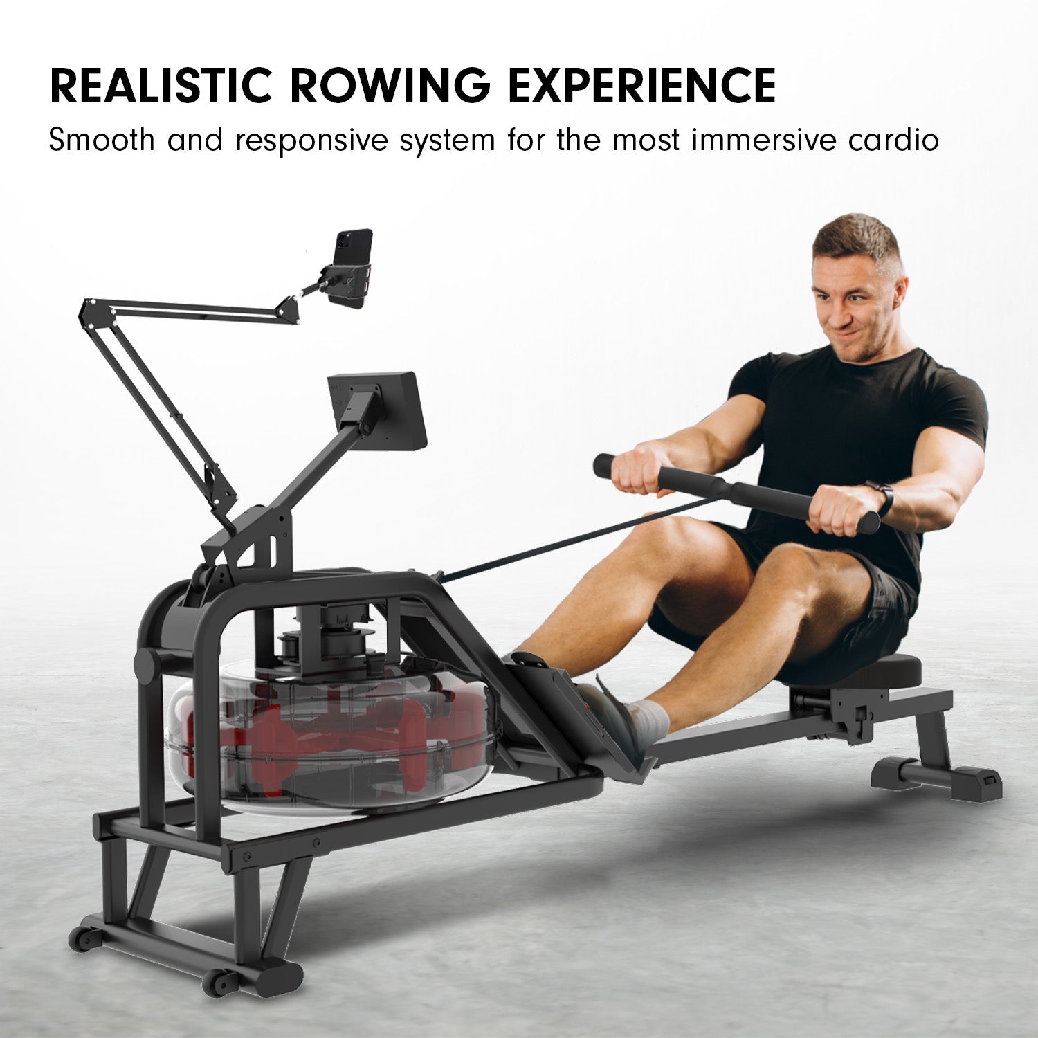 NNEDPE 13L Water Resistance Rowing Machine Rower