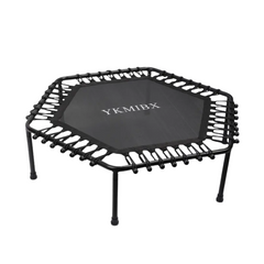 Hexagonal Fitness Rebounder Trampoline – Silent Indoor Cardio Workout Trainer (136kg Capacity)